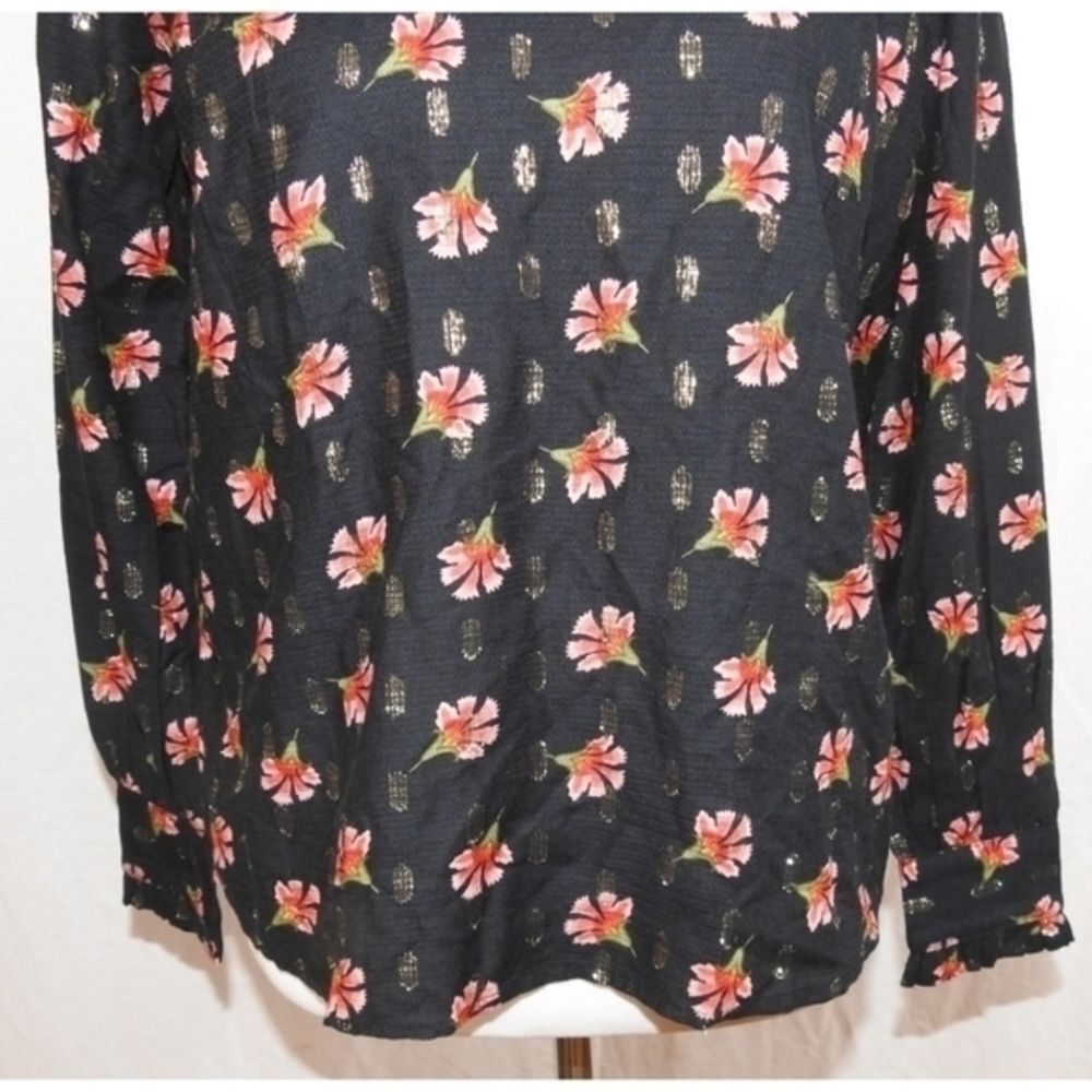 NWT Loft Floral‎ Top Size X-Small - Picture 6 of 15